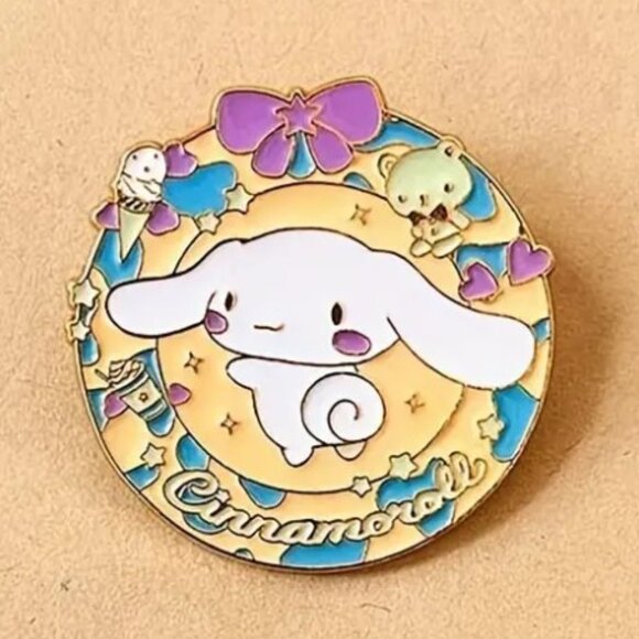 Sanrio Cinnamonroll Enamel Pin Metal Brooch - Picture 1 of 3